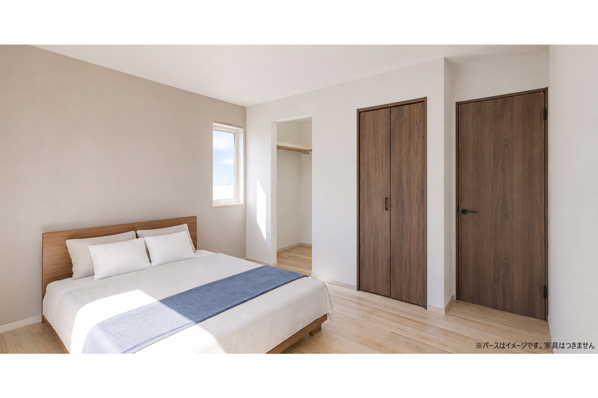 【新築売戸建住宅】紫波町桜町　3,433万円　3SLDK・土地72.60坪　寝室イメージ