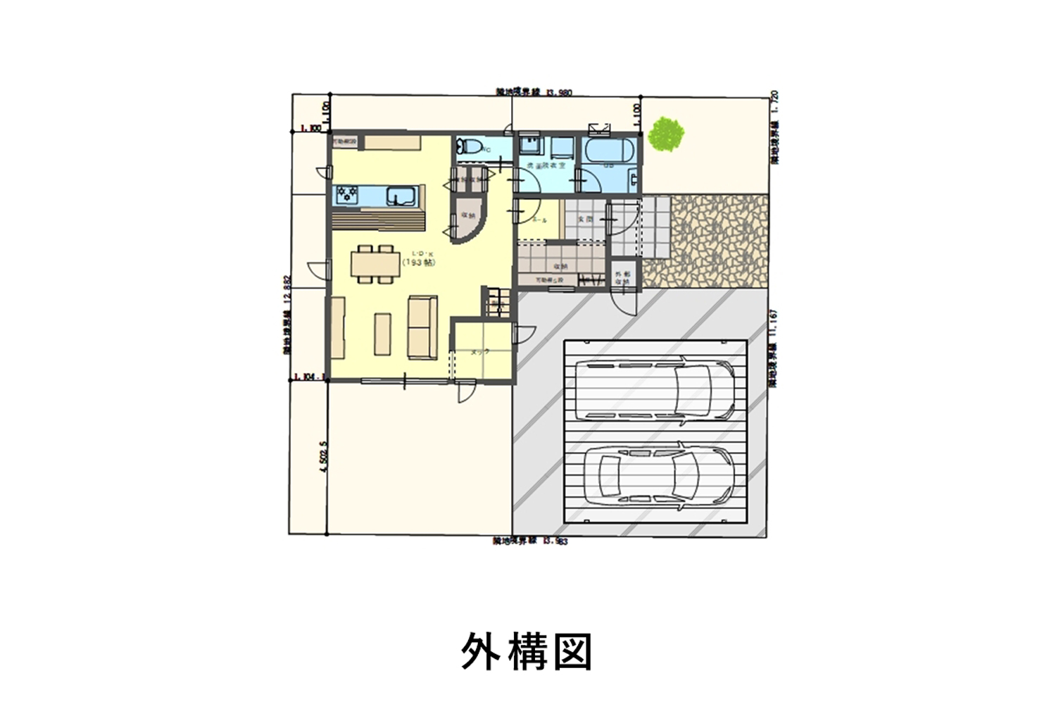 矢巾展示場　外構図